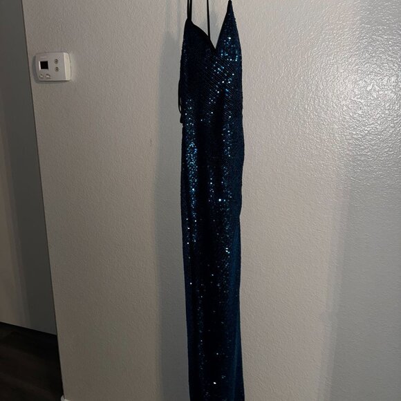 Sparkly Blue Dress Size 5 - Picture 3 of 3